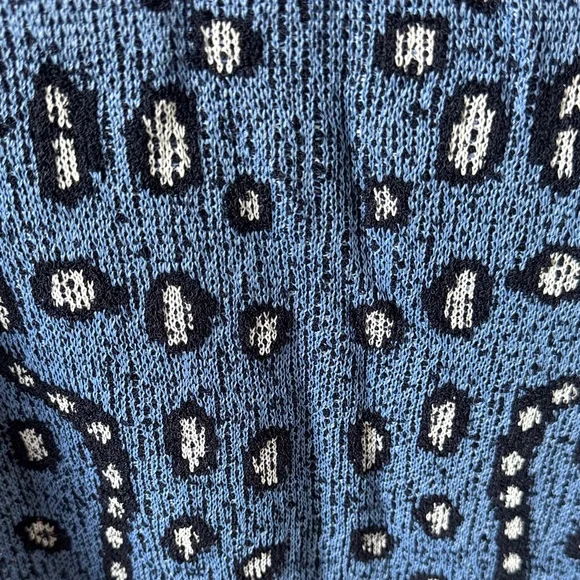 Altuzarra Blue and Black Patterned Maxi Skirt Maxi